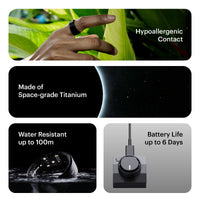 Ultrahuman Ring AIR - No App Subscription, Smart Ring, Size First with Sizing Kit, Sleep Tracker, Track Recovery, Fitness Tracker
