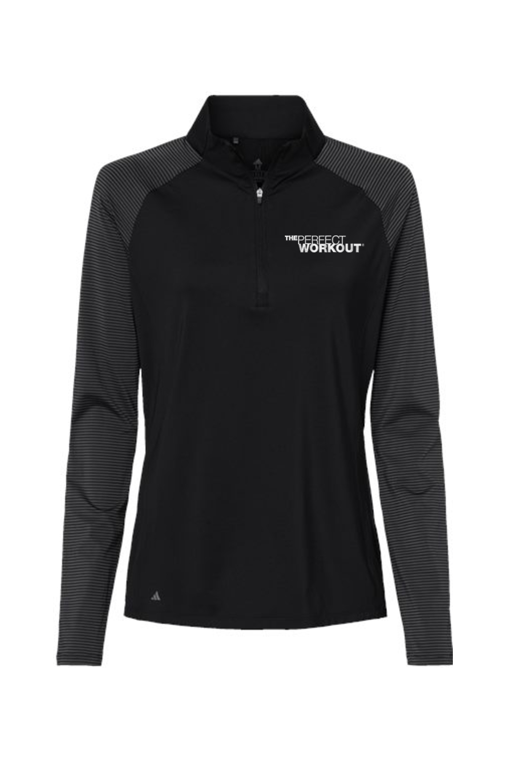 Adidas Women's Stripe Block Quarter-Zip Pullover